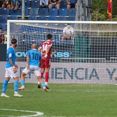 Ekain, goleador en los últimos logros históricos del Ibiza