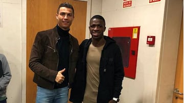 Otra foto más para el recuerdo, aquí junto a Cristiano Ronaldo