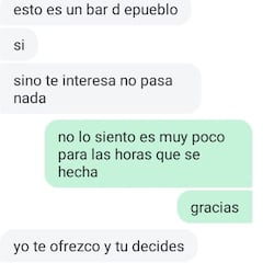 La absurda respuesta de un hostelero a un camarero: “Esto es un bar de pueblo”