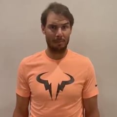 Apareció Nadal: más que sentido alegato contra el coronavirus