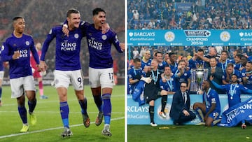 Leicester 2019-20 y Leicester 2015-16.