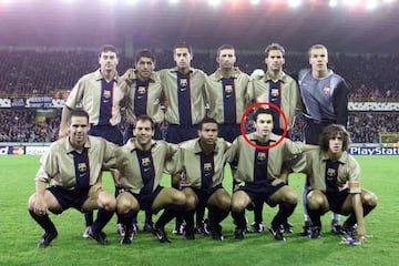 Iniesta made his first team debut for Barça on October 29 (2002) in a Champions League group game against Bruges.