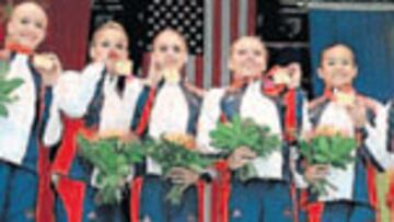 <b>ORO. </b>EE UU venció por equipos por delante de chinas y rumanas.