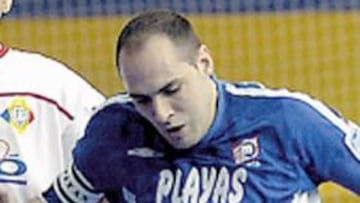 Javi Rodriguez, jugador del Playas, durante la temporada pasada.