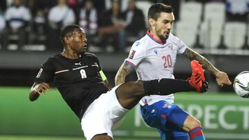 Alaba, en el partido de Austria contra Islas Feroe.