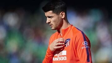 Morata, antes de su debut en el Betis-Atl&eacute;tico. El s&aacute;bado jugar&aacute; contra el Real Madrid.