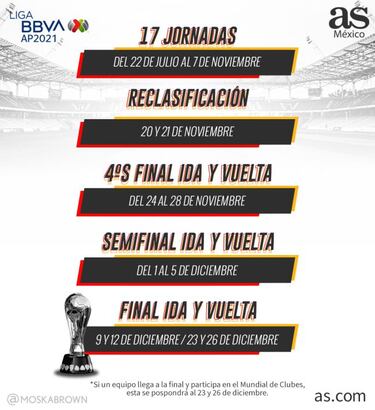 Liga MX: Inicio del Apertura 2021 y fechas a seguir