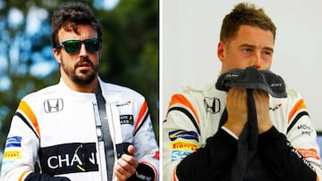 Fernando Alonso y Stoffel Vandoorne, los pilotos de McLaren Honda.