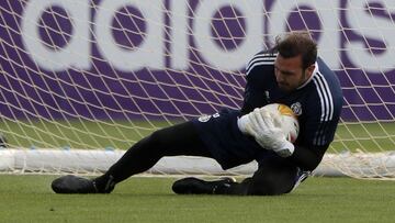 VALLADOLID, 16/09/21. PHOTOGENIC. ENTRENAMIENTO DEL REAL VALLADOLID. ROBERTO