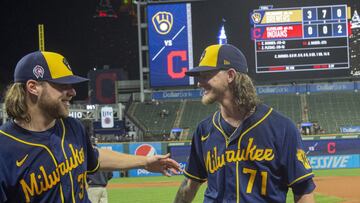 Los Milwaukee Brewers derrotaron 3-0 a los Cleveland Indians gracias a las destacadas actuaciones de los pitchers Corbin Burnes y Josh Hader.