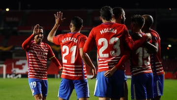 18/02/21 PARTIDO IDA DIECISEISAVOS EUROPA LEAGUE
 GRANADA - NAPOLES
 GOL 1-0 YANGEL HERRERA ALEGRIA 