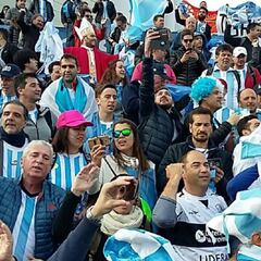 La afición argentina, Maradona incluido, toma Zagreb