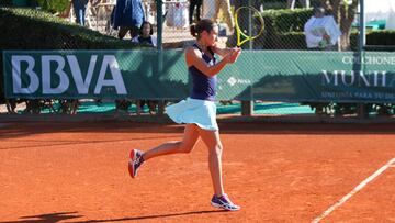 Cristina Bucsa, en su partido de cuartos de final.