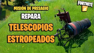 &iquest;D&oacute;nde est&aacute;n los telescopios estropeados y c&oacute;mo repararlos en Fortnite?