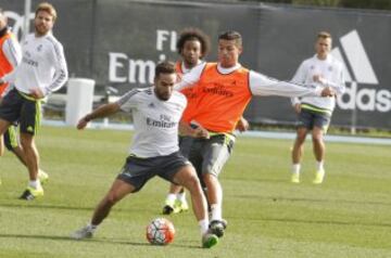 Carvajal y Cristiano Ronaldo.