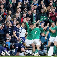 Irlanda aplasta a Escocia y es campeona del 6 Naciones