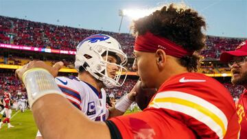 Josh Allen le rinde pleitesía a Patrick Mahomes