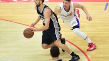 Manu Ginóbili, en los pasados Playoffs.