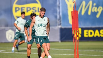 Jorge Moreno en un entrenamiento semanal en la Ciudad Deportiva.