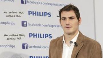 Casillas habló del gesto de Mourinho con Vilanova y del derbi contra el Atlético en un acto publicitario.