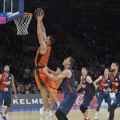 El Baskonia arrolla al Valencia y se pone líder de la Liga Endesa