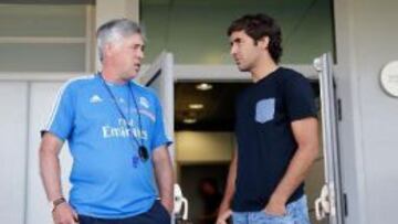 Raúl asistió al entrenamiento del Real Madrid en Valdebebas