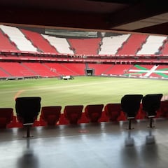 El Athletic levanta el césped de San Mamés