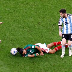 Primer tiempo de México vs Argentina tuvo 16 faltas