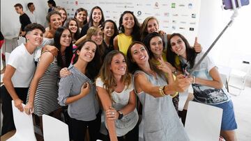 Las jugadoras del CD Tacón.