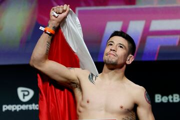 MMA - UFC Fight Night - Brandon Moreno v Steve Erceg - Weigh-In - Arena CDMX, Mexico City, Mexico - March 28, 2025 Brandon Moreno during the weigh-in REUTERS/Henry Romero