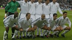 El once inicial del Real Madrid para la final fue el compuesto por: César (Casillas, 68'), Salgado, Hierro, Helguera, Roberto Carlos, Figo (McManaman, 61'), Makelele (Flavio, 73'), Solari, Zidane, Raúl y Morientes.