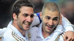 Mourinho medita poner a Benzema e Higuaín juntos