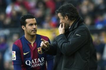 Luis Enrique y Pedro Rodríguez.