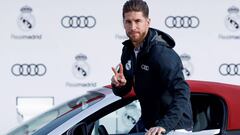 Sergio Ramos recoge su nuevo Audi.