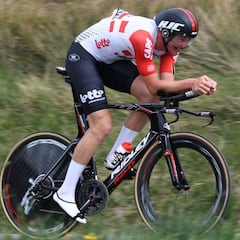 La espectacular bicicleta de contrarreloj en la que trabaja Adam Hansen