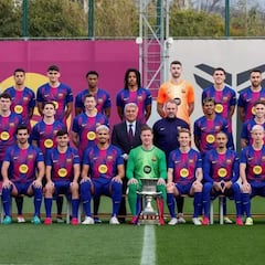 El Barcelona se hace la foto oficial con Cancelo y sin Dro