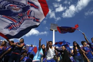 Hinchas de Universidad de Chile en un nuevo Superclásico. 