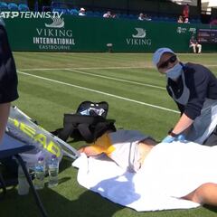 Davidovich se retira ante Pospisil con molestias en la espalda