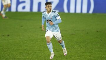 Fran Beltr&aacute;n durante el partido contra el Huesca en Bala&iacute;dos.