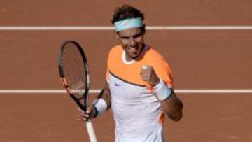 Rafa Nadal, durante el partido.