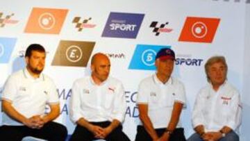 <b>GRAN EQUIPO. </b>Mela Chércoles, Keko Ochoa, Dennis Noyes, Ángel Nieto, Lara Álvarez y Marco Rocha.