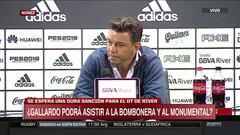 Habló Gallardo: así fue la conferencia de prensa sobre su sanción