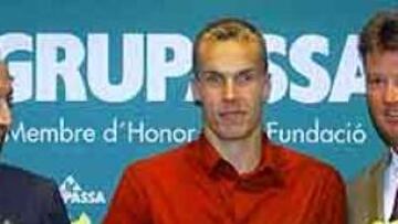 <b>ALEMÁN VS ARGENTINO.</b> Enke, procedente del Benfica, y Bonano, en su segunda campaña azulgrana, lucharán por la titularidad.