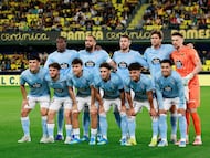 Alineación inicial del Celta contra el Villarreal en La Cerámica.