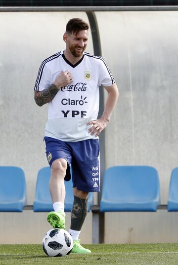 Barcelona 01Junio 2018, España
Previa al Mundial 2018
Entrenamiento de la seleccion Argentina Ciudad Deportiva Joan Gamper, Barcelona.
Foto Ortiz Gustavo