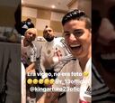 ¿Foto o video? La broma de James a Vidal y Rafinha