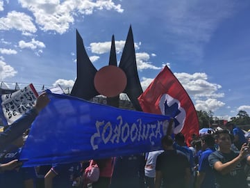 El Estadio Azteca se pintó de celeste en el regreso de Cruz Azul