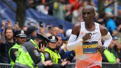 Kipchoge, en Boston.