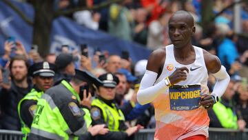 Kipchoge, en Boston.