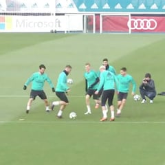 El Real Madrid prepara el duelo ante el Málaga sin Modric